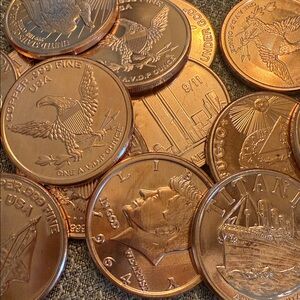1oz Copper Coins